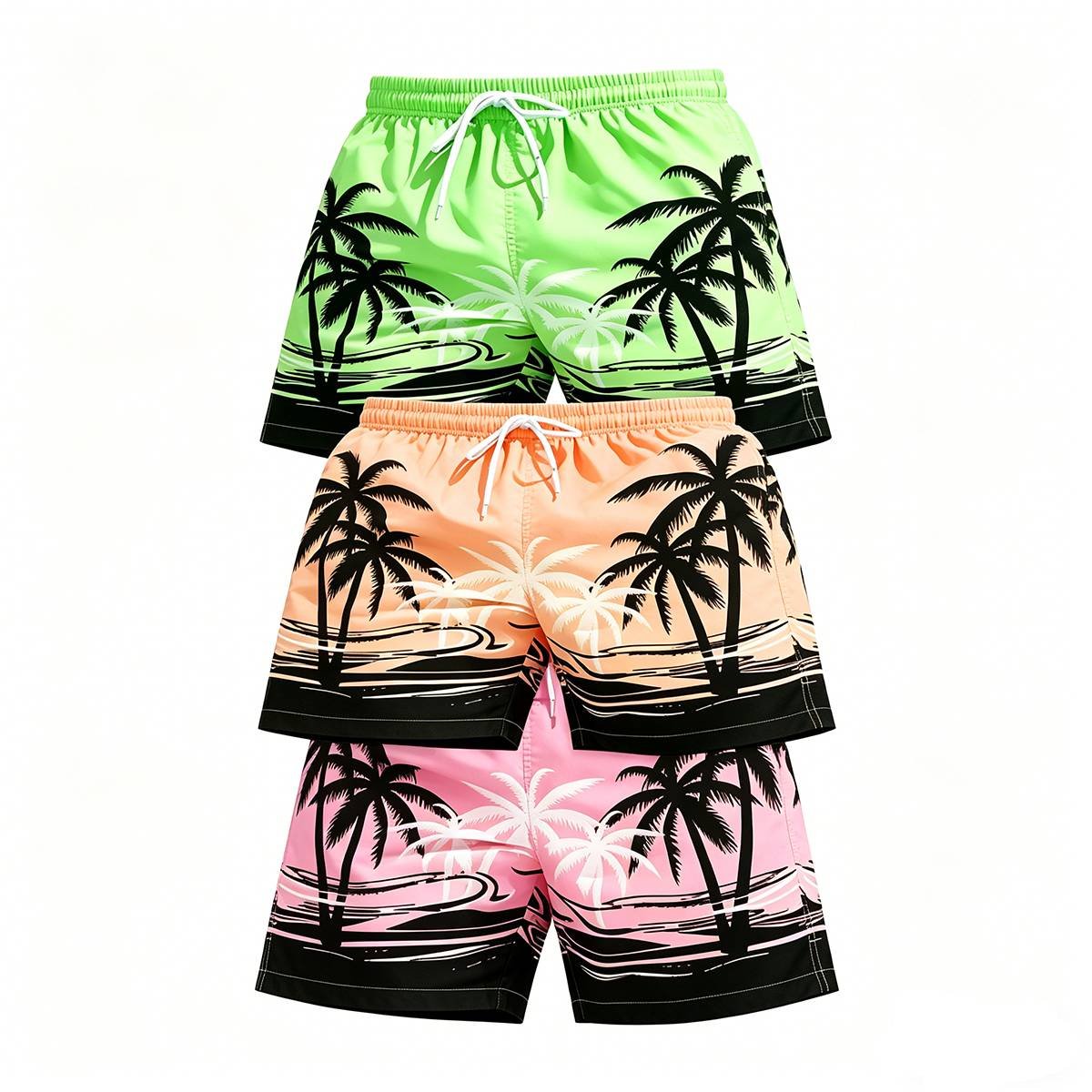 Men's Coconut Tree Beach Shorts