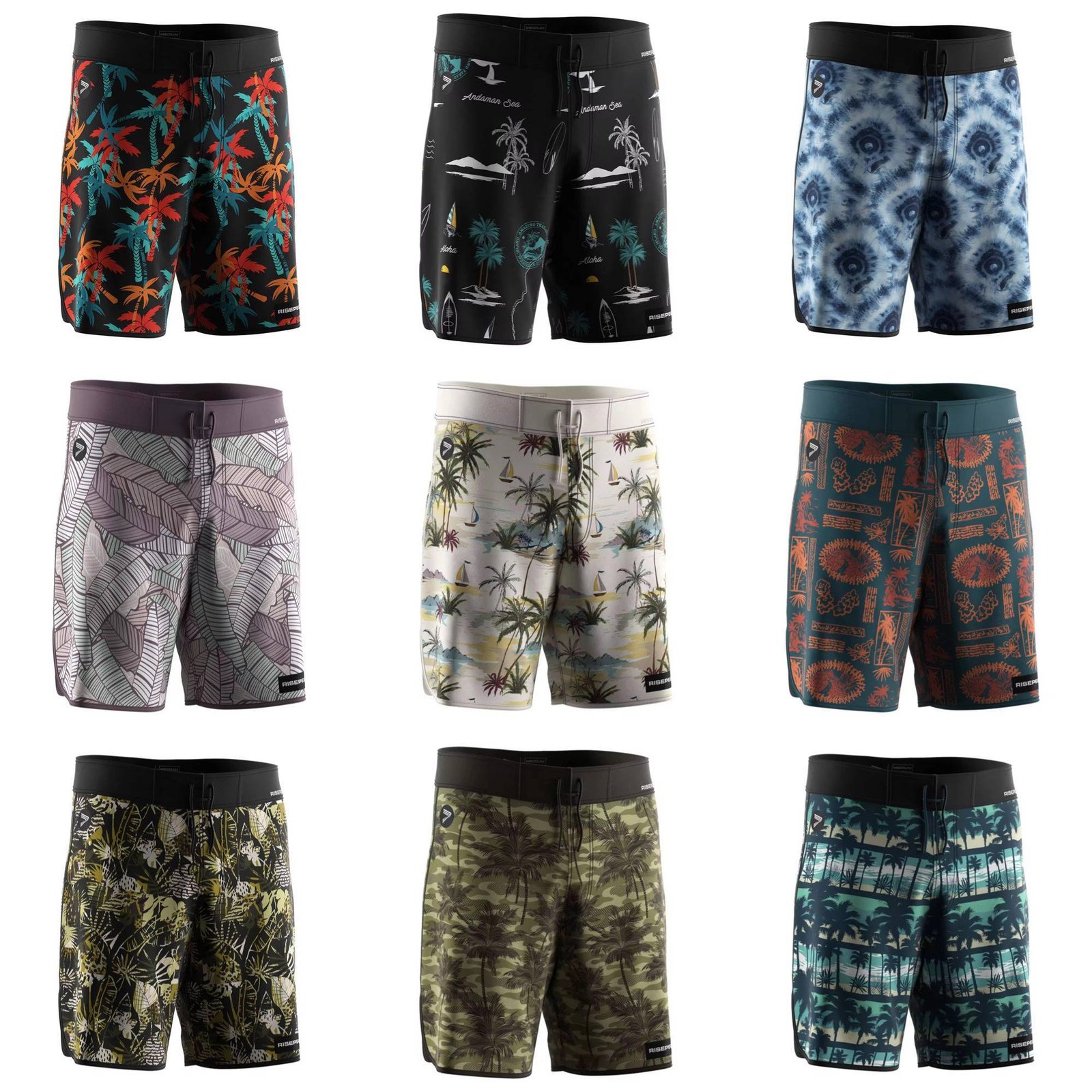 Men's long beach shorts-1-min