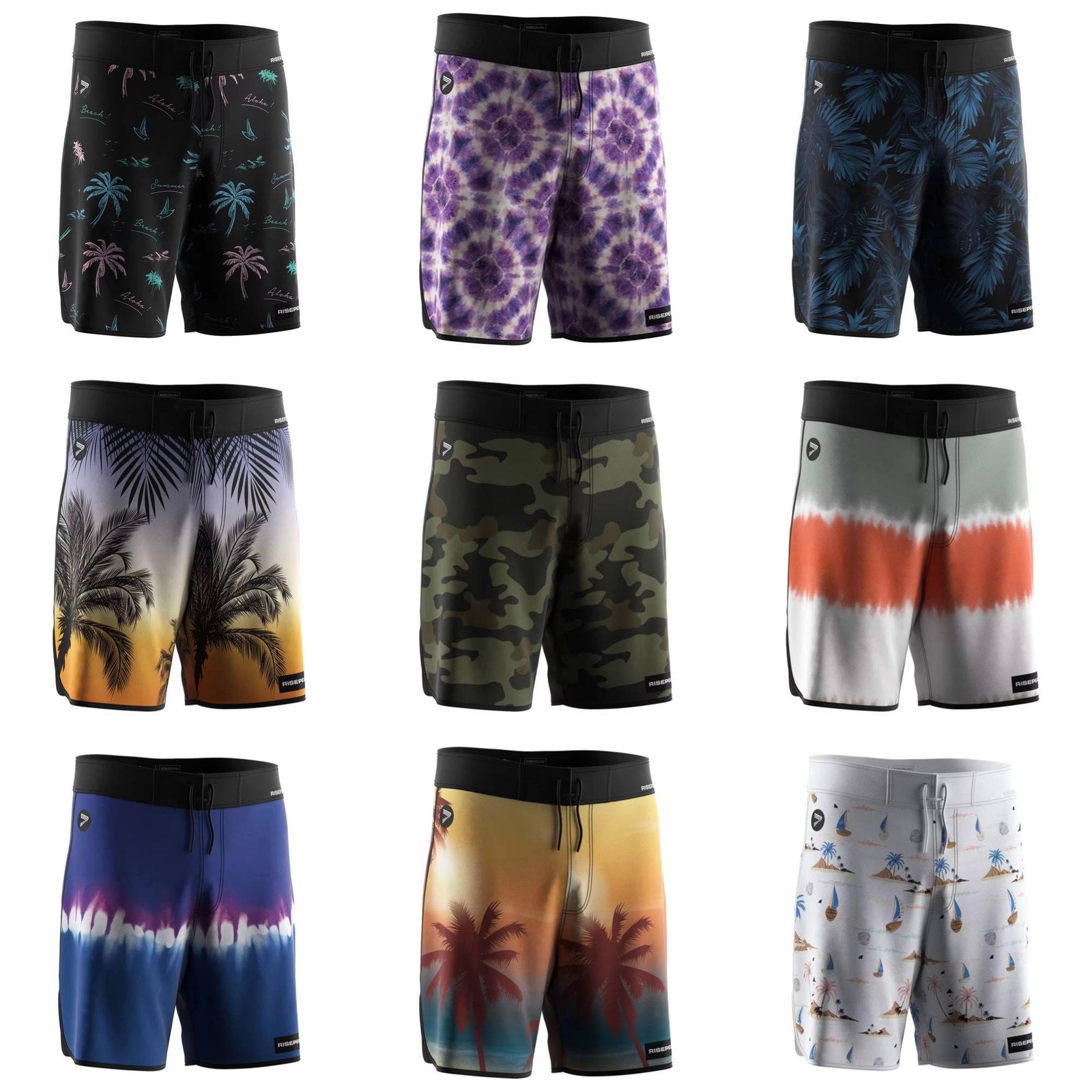 Men's long beach shorts-2