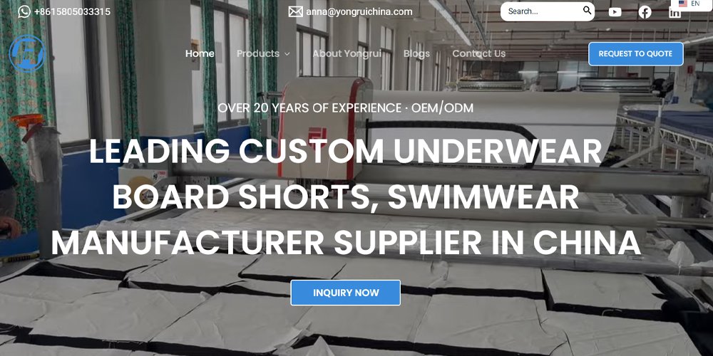 Yongrui Wholesale Mens Underwear Manufacturer