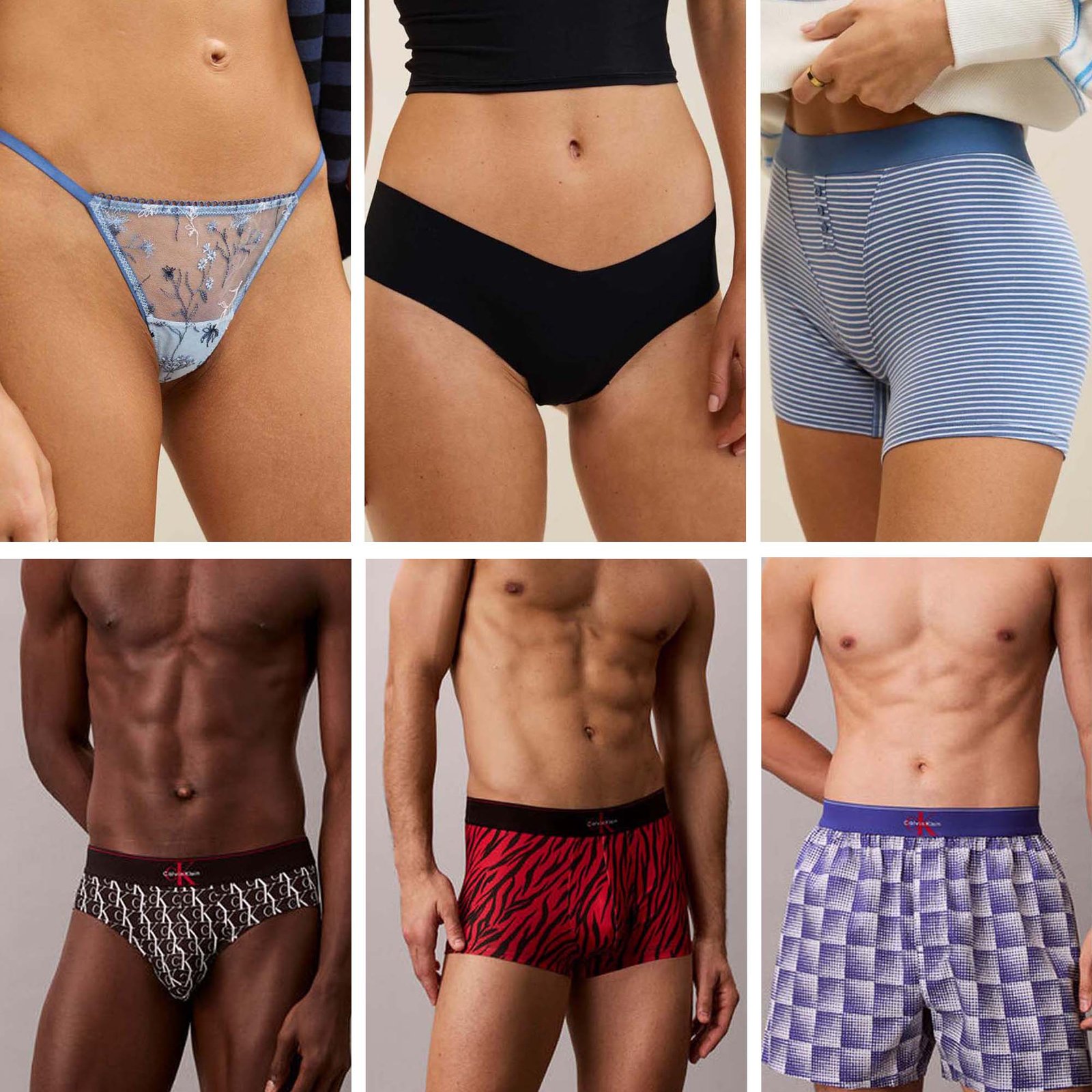 custom underwear type display