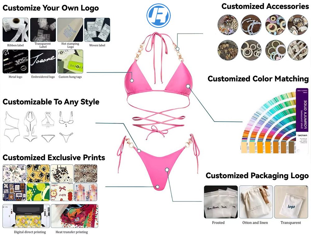 Custom Plus Size Swimwear Suppliers Flexible Custom