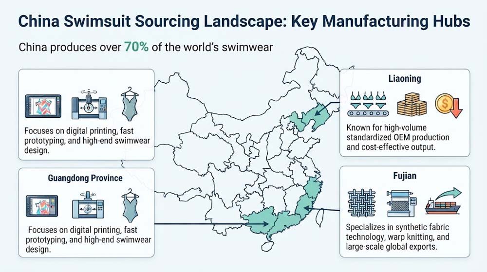 Women’s Swimsuit Manufacturers China Manufacturing Regions