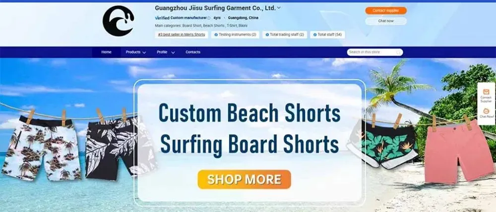 Beach Shorts Manufacturer Jiisu Surfing Garment