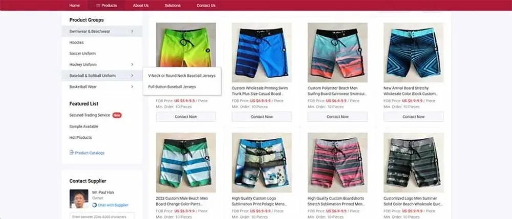 Beach Shorts Manufacturer Paul Garment