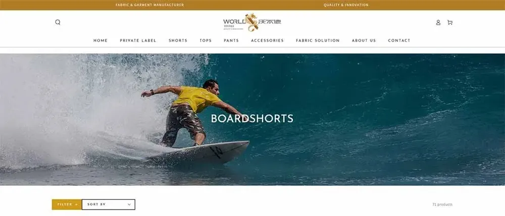 Beach Shorts Manufacturer WorldTextile